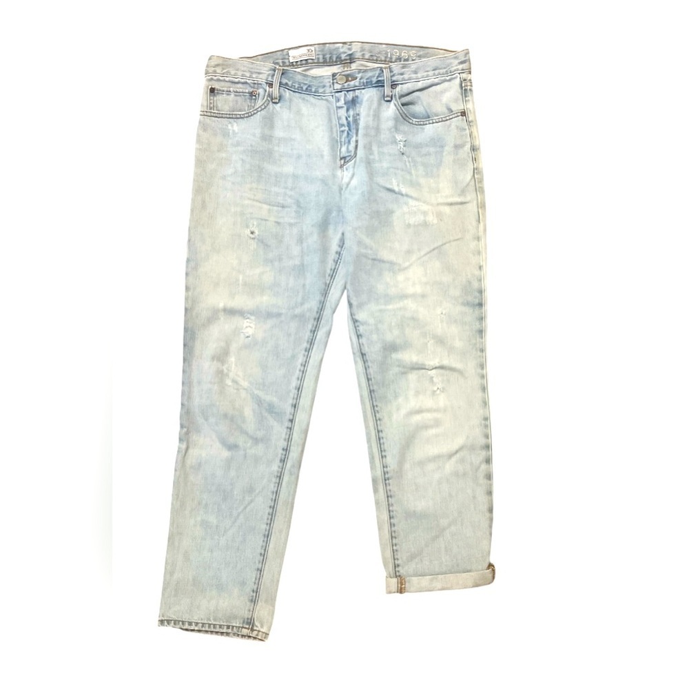 SEXY BOYFRIEND GAP 1969 Light Blue Distressed Jeans